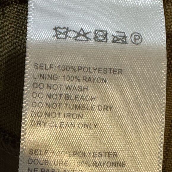 Urban Outfitters Jumpsuit Womens XS Brown Striped Wide Leg Strapless Cropped - Picture 10 of 10